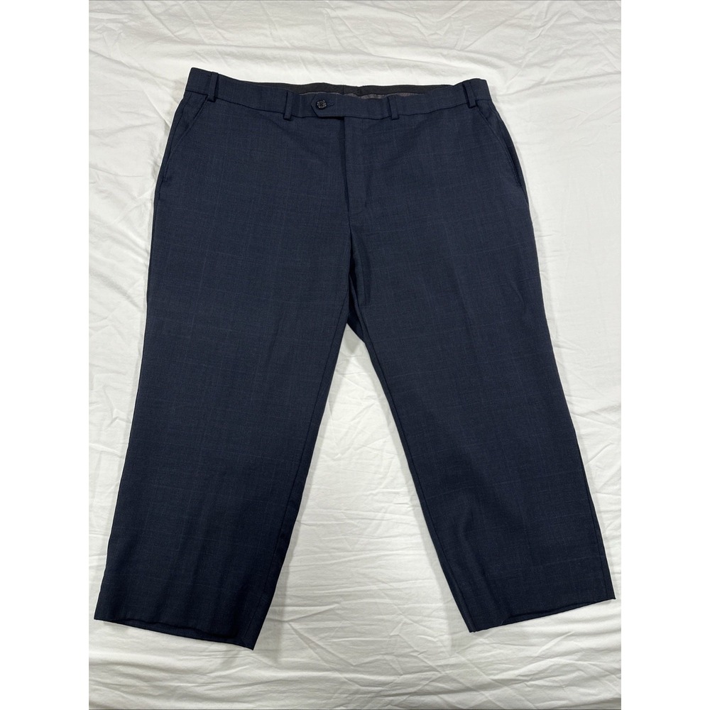 Lauren‎ Ralph Lauren Pants Mens 42x23 Navy Blue Wool Dress Slacks Flat Front